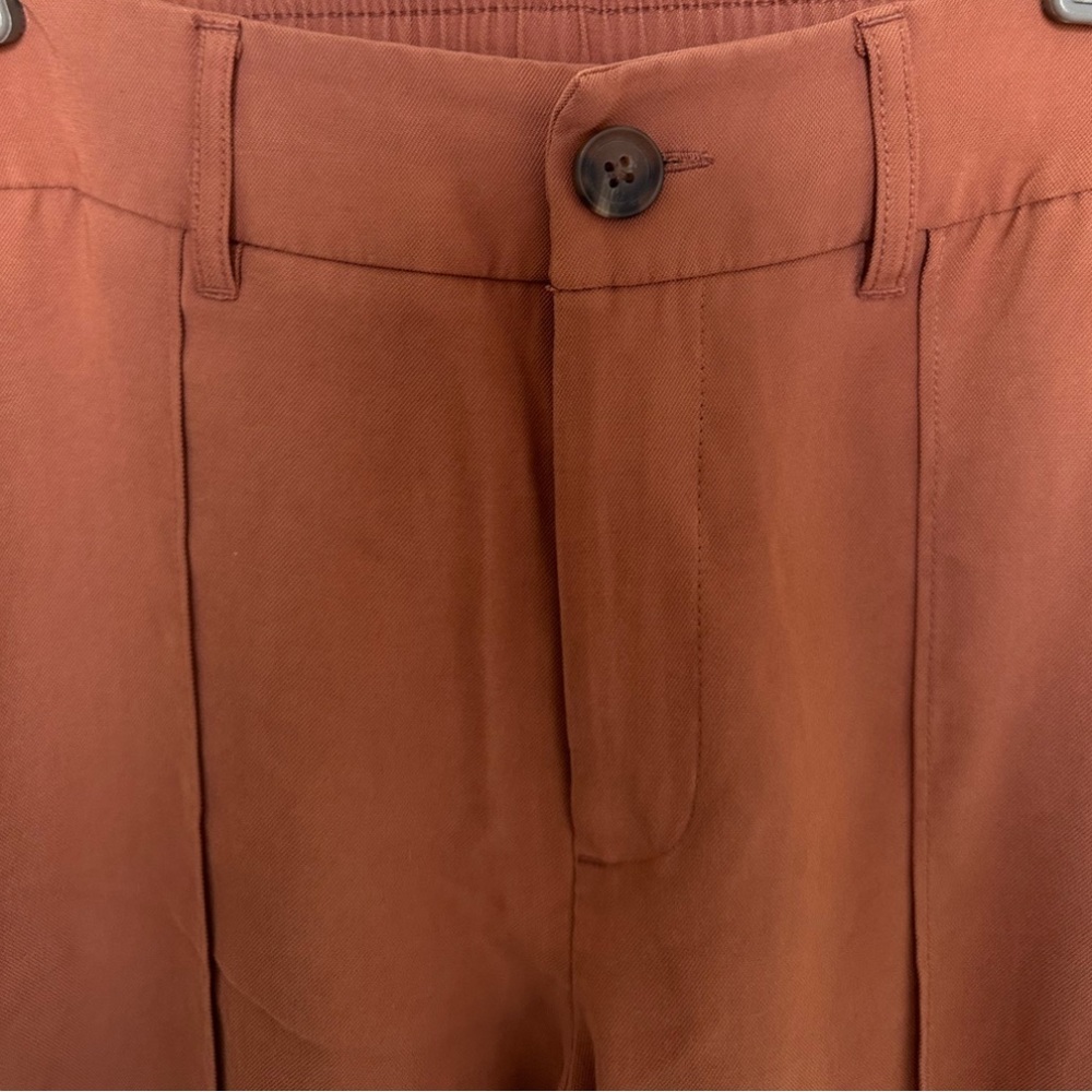 A NEW DAY -size 4 button and zip pant rusty orange straight leg pants.